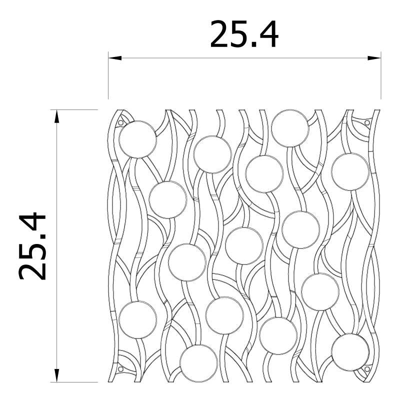 VedoNonVedo Sinfonia dekoratives Element zur Einrichtung und Teilung von Räumen - grün transparent 3